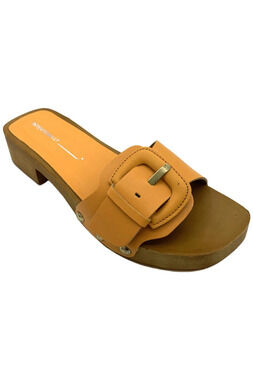 INTENTIONALLY BLANK Buckle Clog Sandals Mar Mandarin - Medium